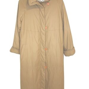 Bernardo Tan / khaki Very Warm Trench Coat for Women Size M